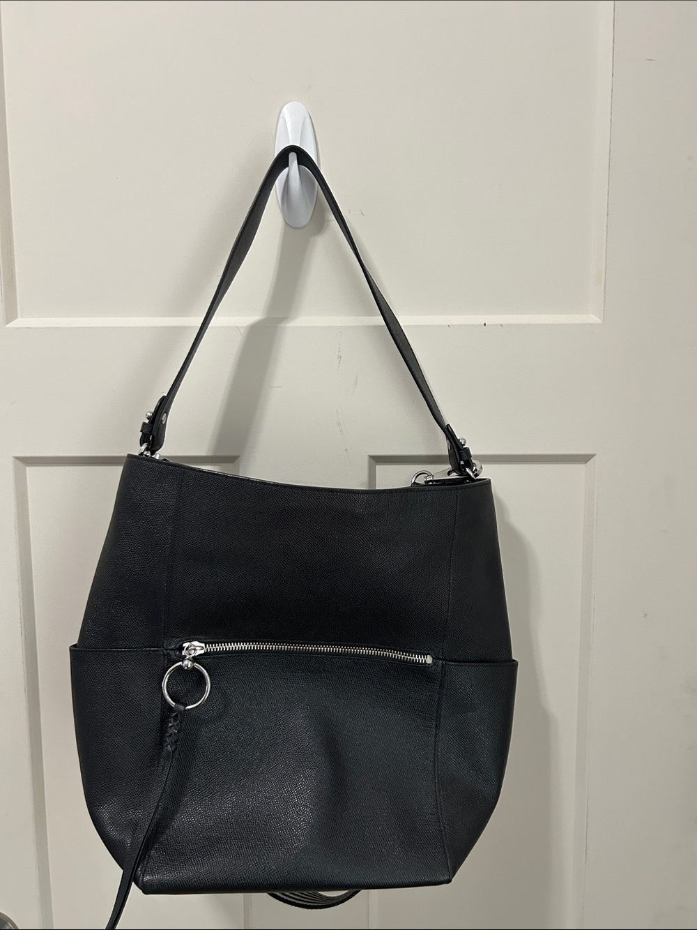Rebecca Minkoff Large Black Shoulder Bucket Bag with dust bag